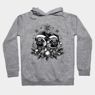 Christmas Pugs Hoodie